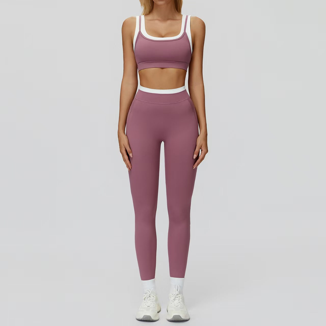 T588-917 High waisted outdoor leisure versatile fitness suit