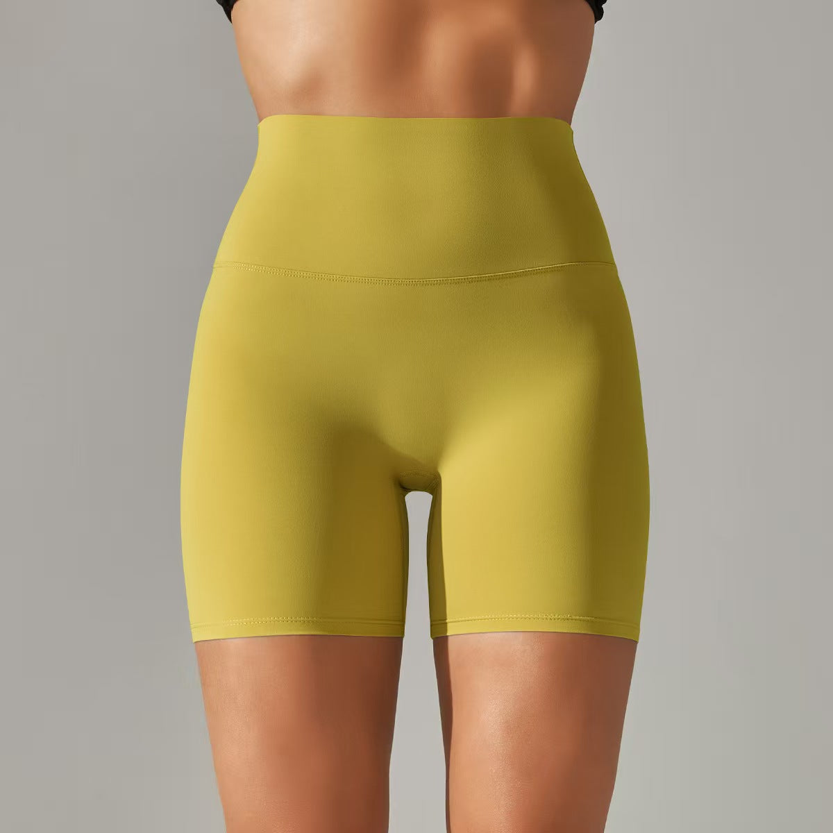 T588-131 Women's shorts, three part pants, high waist, tight fitting, elastic sports and fitness pants