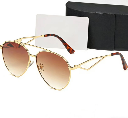 T588-1052 Sunglasses trendy large frame UV protection