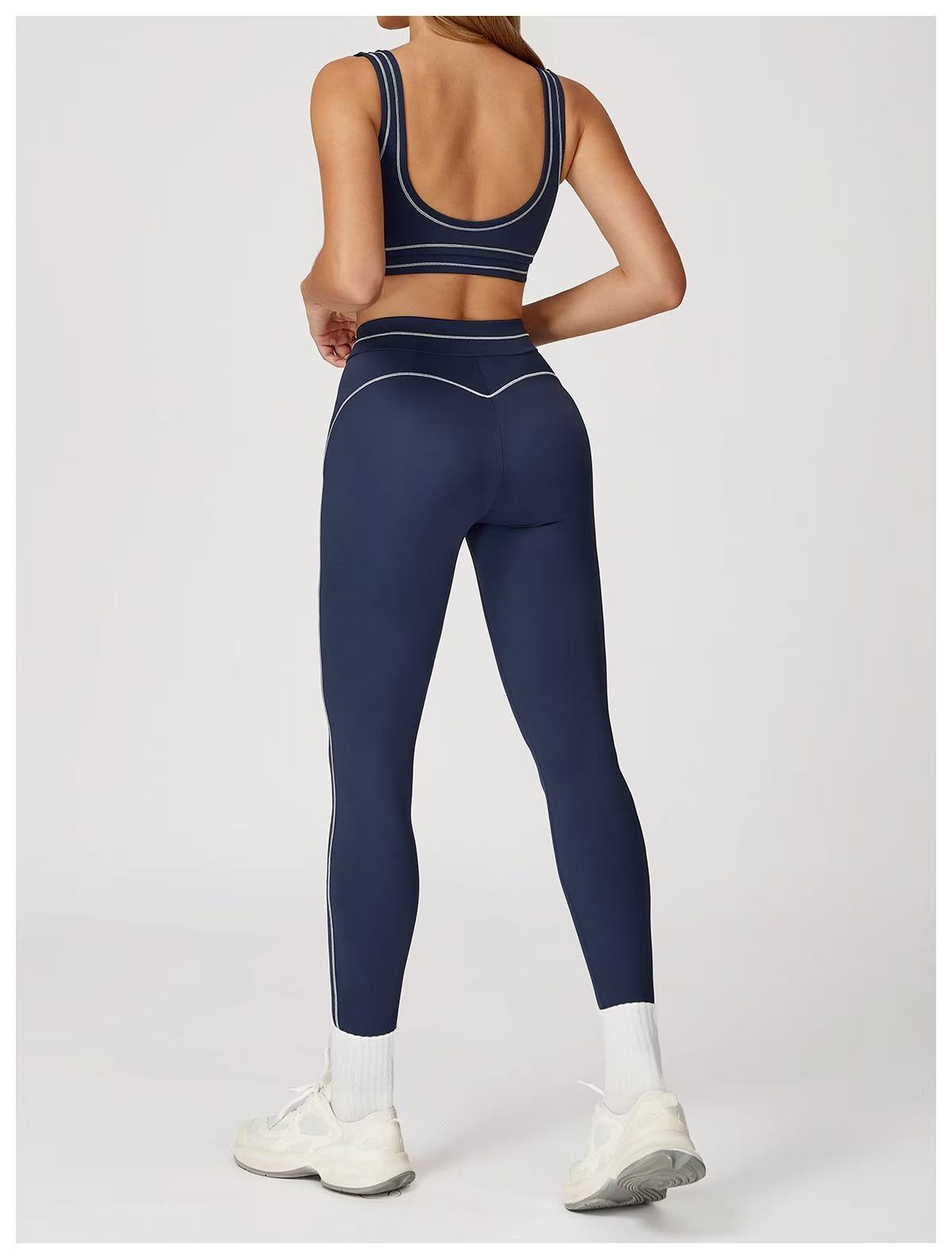 T588-900 Sports fitness yoga quick drying sports vest set