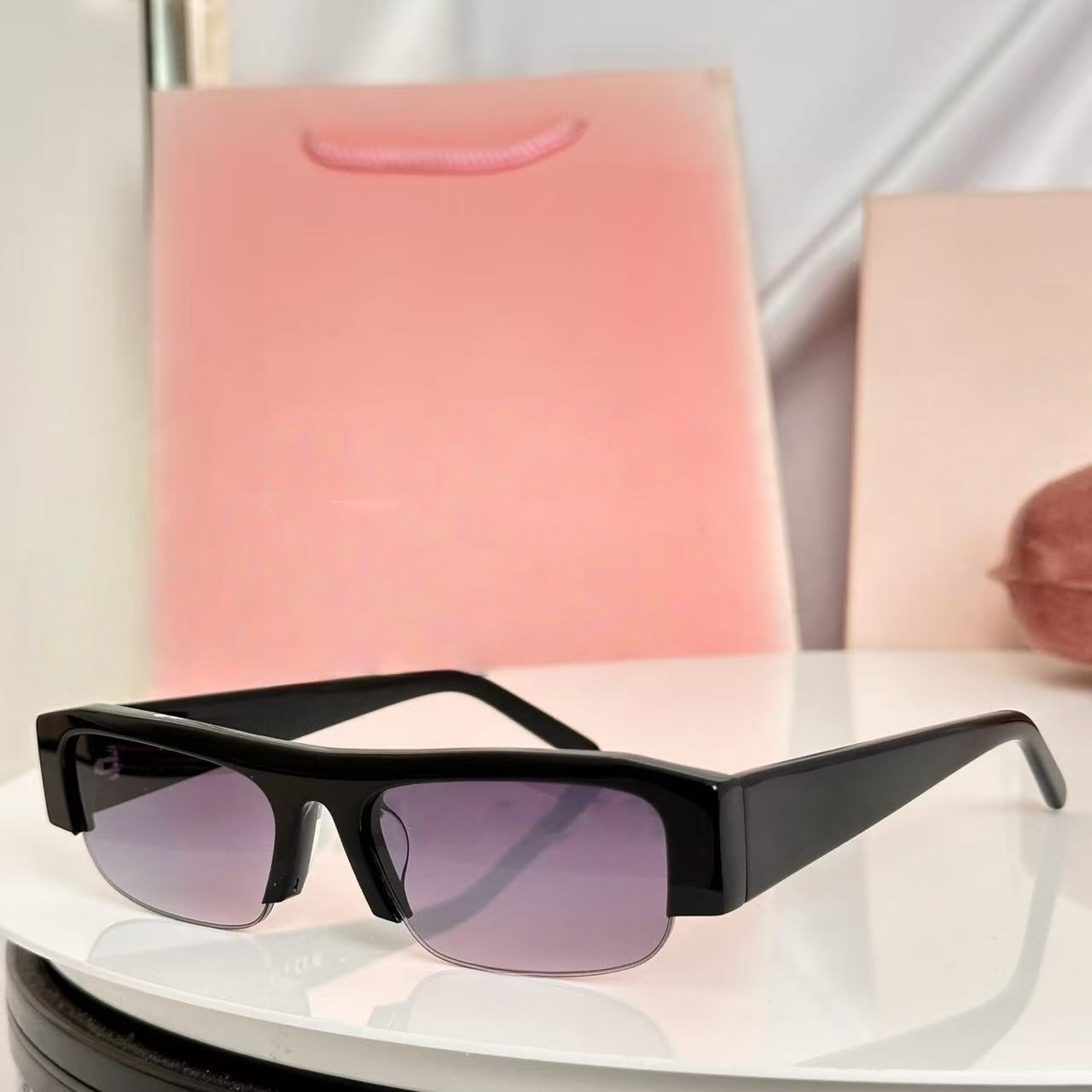 T588-1194   Light blocking, personalized, and versatile half frame glasses