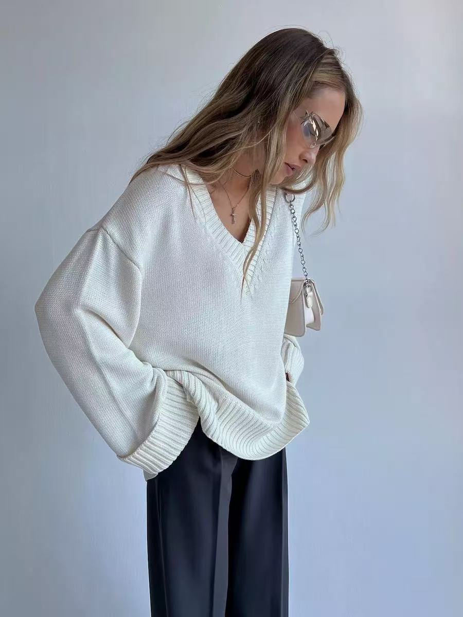 T588-740   Fashion women's tops, colored sweaters, knitted for autumn and winter