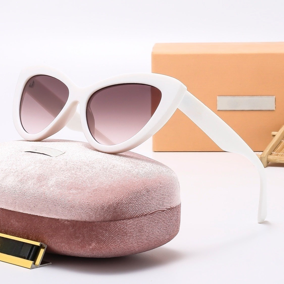 T588-957  Men's and women's large frame glasses, sunglasses, cat's eyes