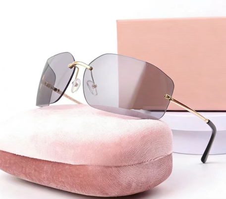T588-1051  Frameless personalized sunglasses, fashionable metal sunglasses