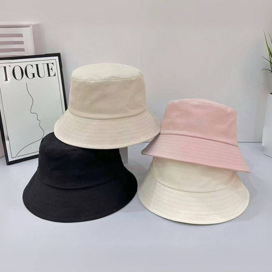 T588- 1243 Summer solid color fisherman hat outdoor sun protection