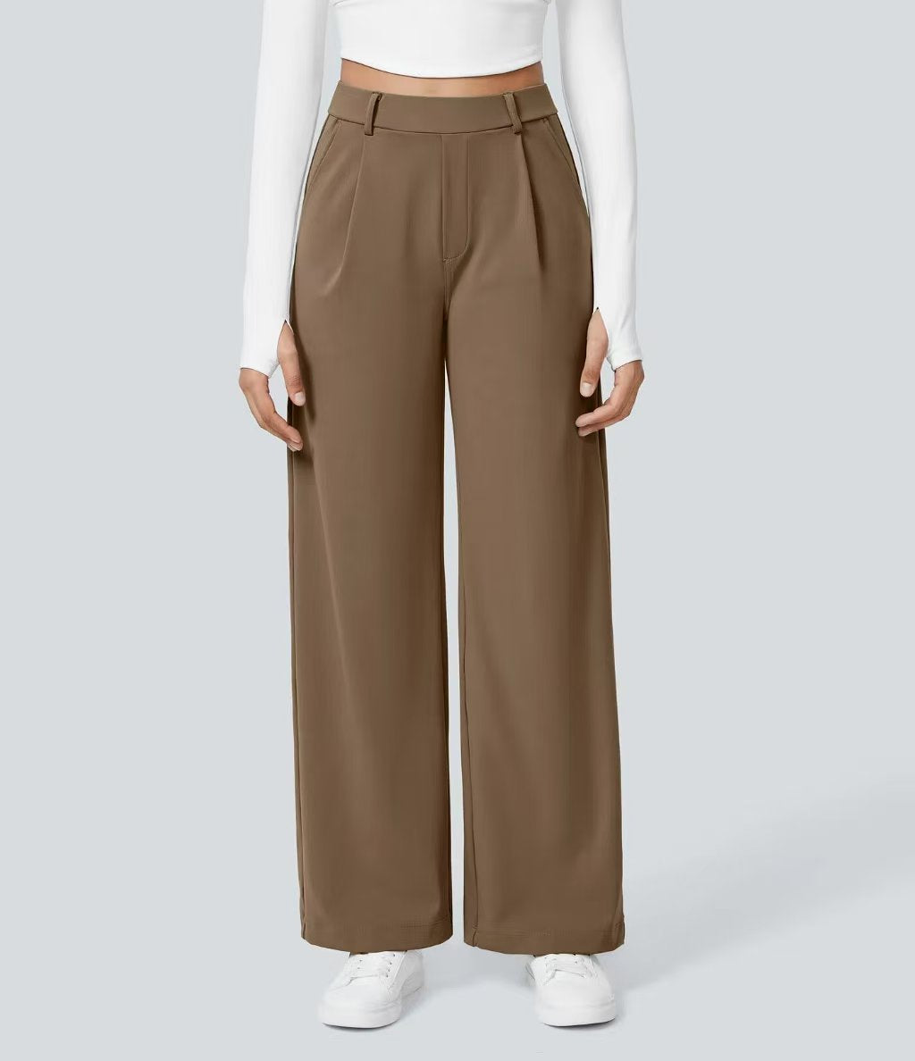 T588-953 Ladies' loose suit long pants outdoor casual straight tube