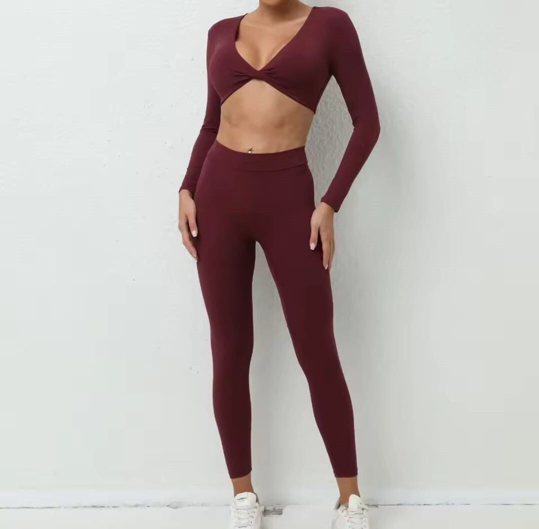 T588-921  Fitness new quick drying women's suit