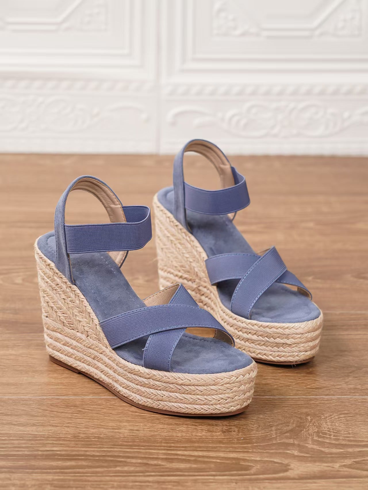 T588-1195  Sandals with Thick Bottom Slope and Women's Sandals