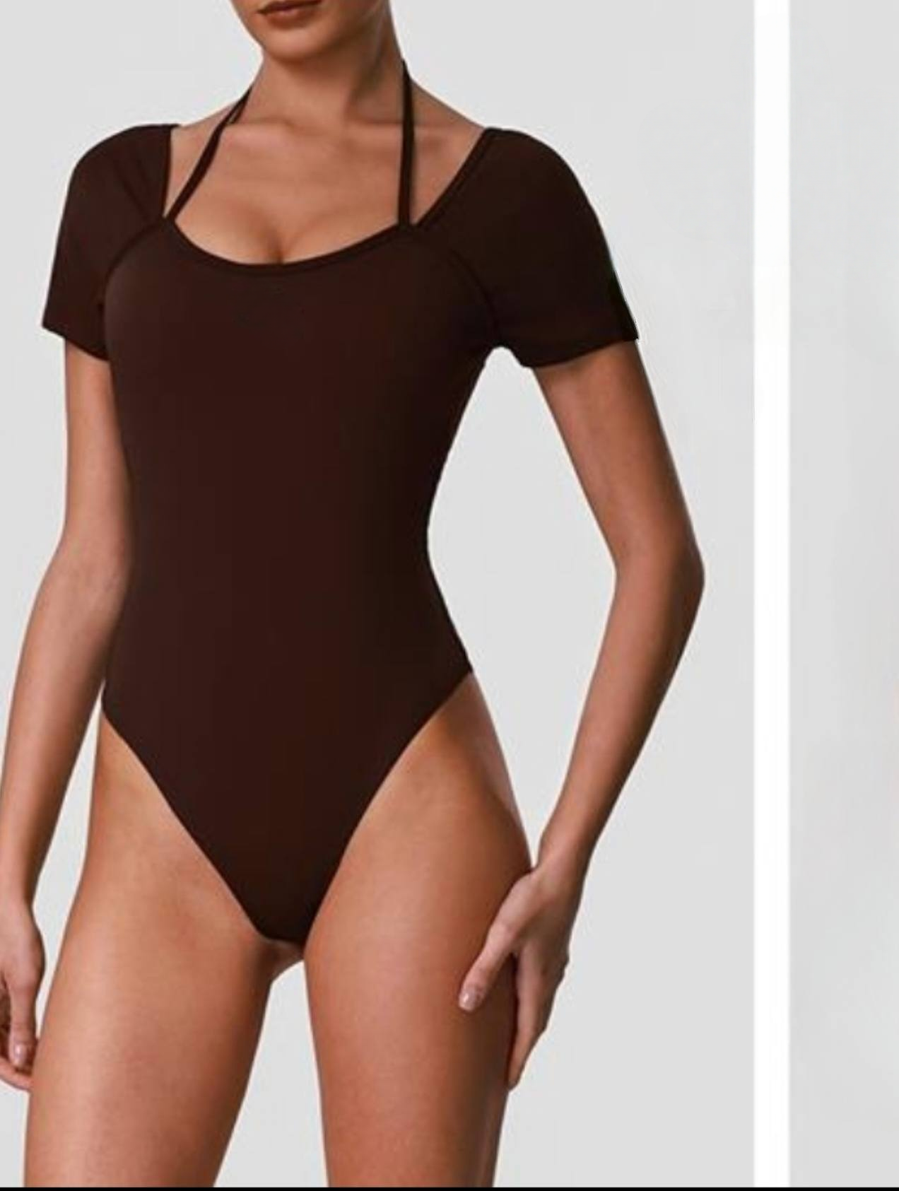 T588-1242 One-piece shapewear training backless swimsuit