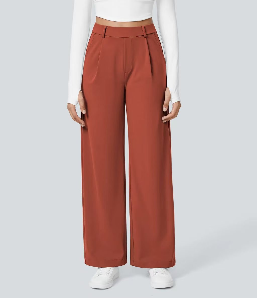 T588-953 Ladies' loose suit long pants outdoor casual straight tube