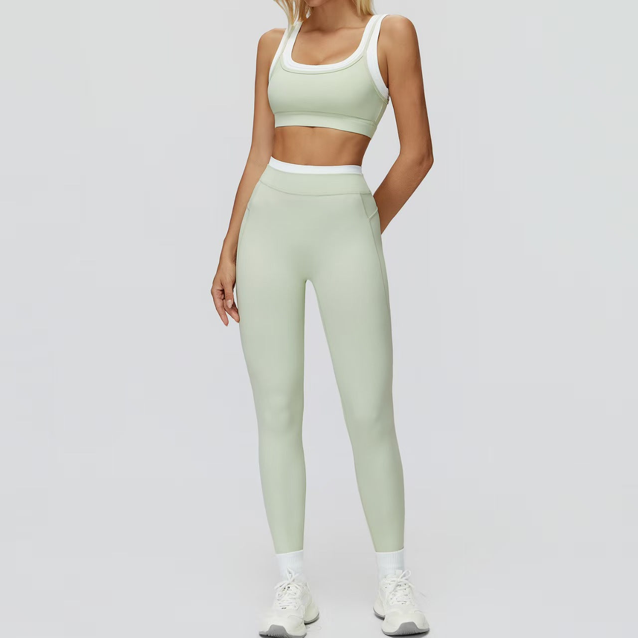 T588-917   High waisted outdoor leisure versatile fitness suit