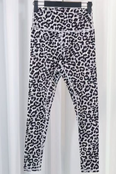T588-1138   Leopard high waisted tight yoga pants for outdoor activities